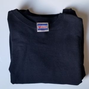 Hanes black crew neck